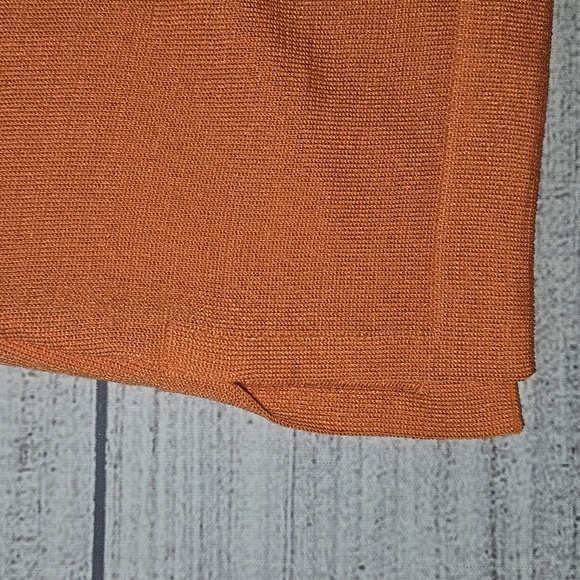 St. John Women's Wool Blend Sleeveless Blouse Orange Size M - Picture 6 of 11